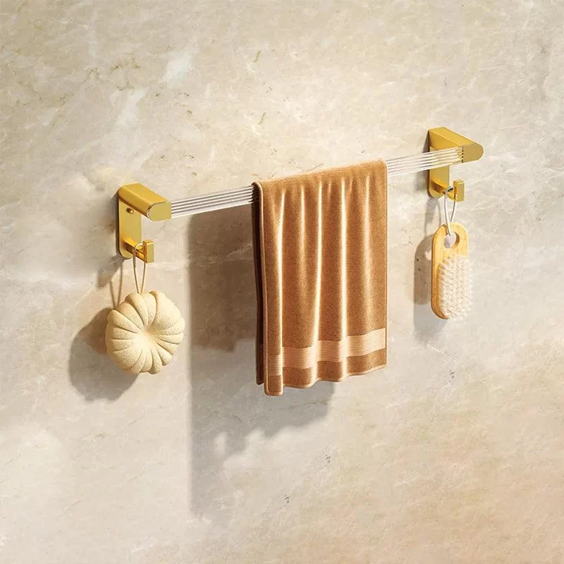 Modern 7-Piece Bathroom Accessory Set Metal Bathroom Set in Gold -Bathlova