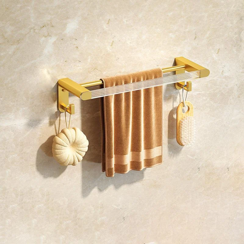 Modern 7-Piece Bathroom Accessory Set Metal Bathroom Set in Gold -Bathlova