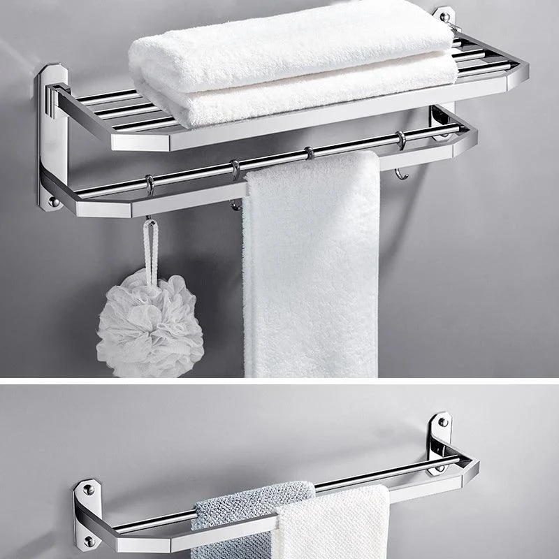 Modern 7 Piece Bathroom Accessory Set Polished Chrome Bathroom Hardware -Bathlova