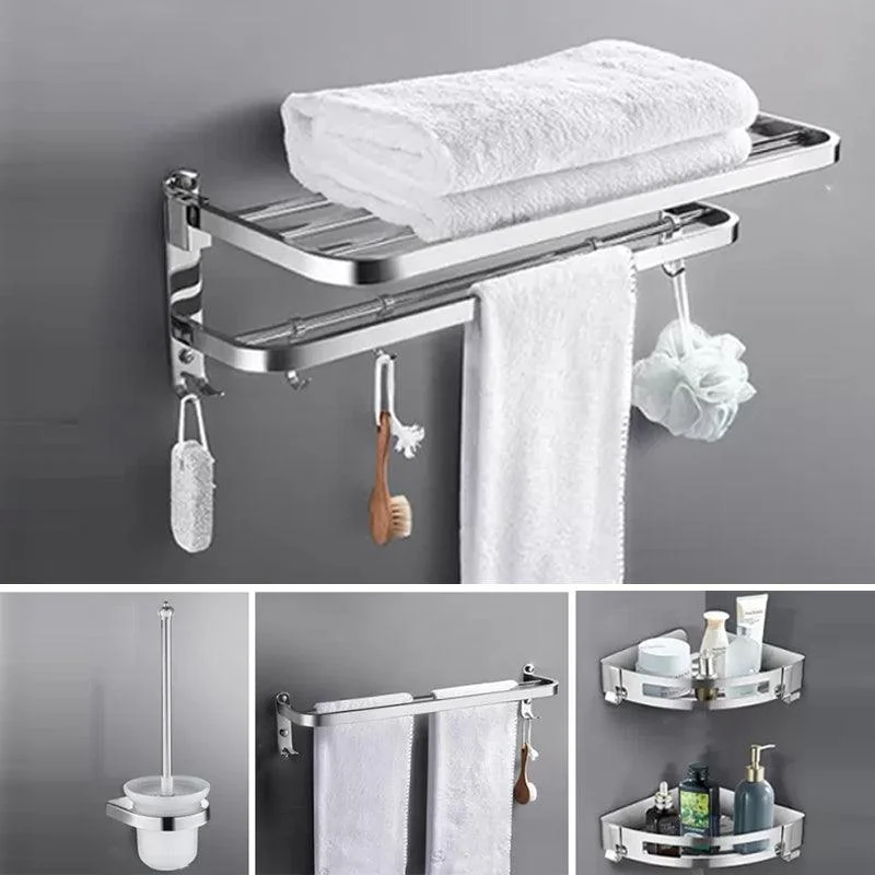 Modern 7 Piece Bathroom Accessory Set Polished Chrome Bathroom Hardware -Bathlova