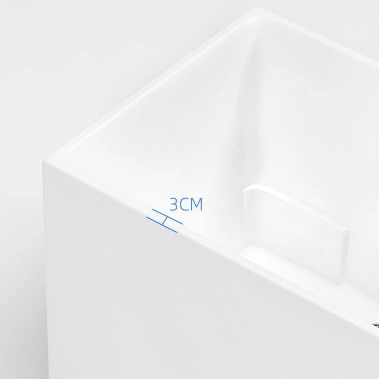 Modern Acrylic Alcove Bathtub 23.6" H Rectangular Bath Tub for Home -Bathlova