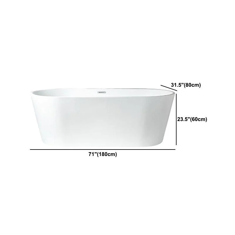 Modern Acrylic Bath Tub Freestanding Matte Finish Bathtub for Home -Bathlova