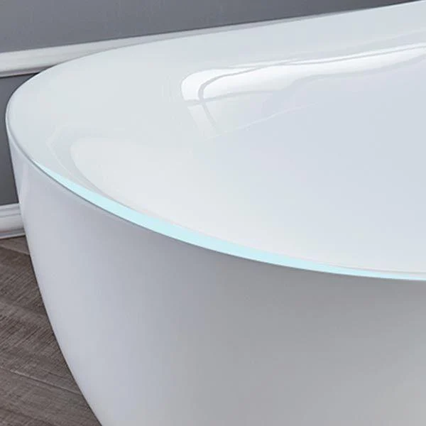 Modern Acrylic Bath Tub Freestanding Matte Finish Bathtub for Home -Bathlova