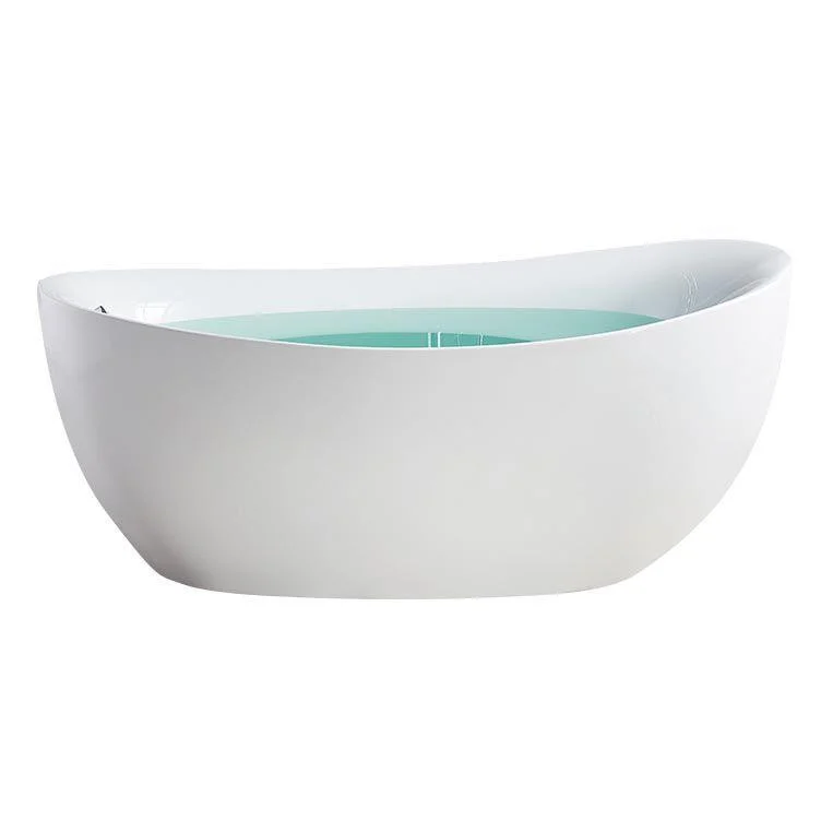 Modern Acrylic Bath Tub Freestanding Matte Finish Bathtub for Home -Bathlova