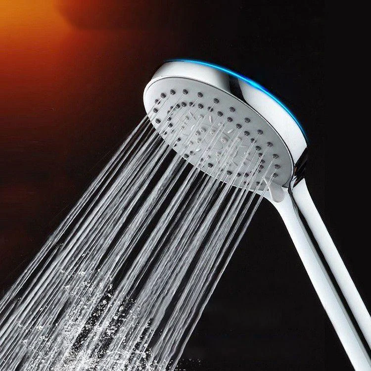 Modern Adjustable Hand Shower Chrome Round Handheld Shower Head -Bathlova