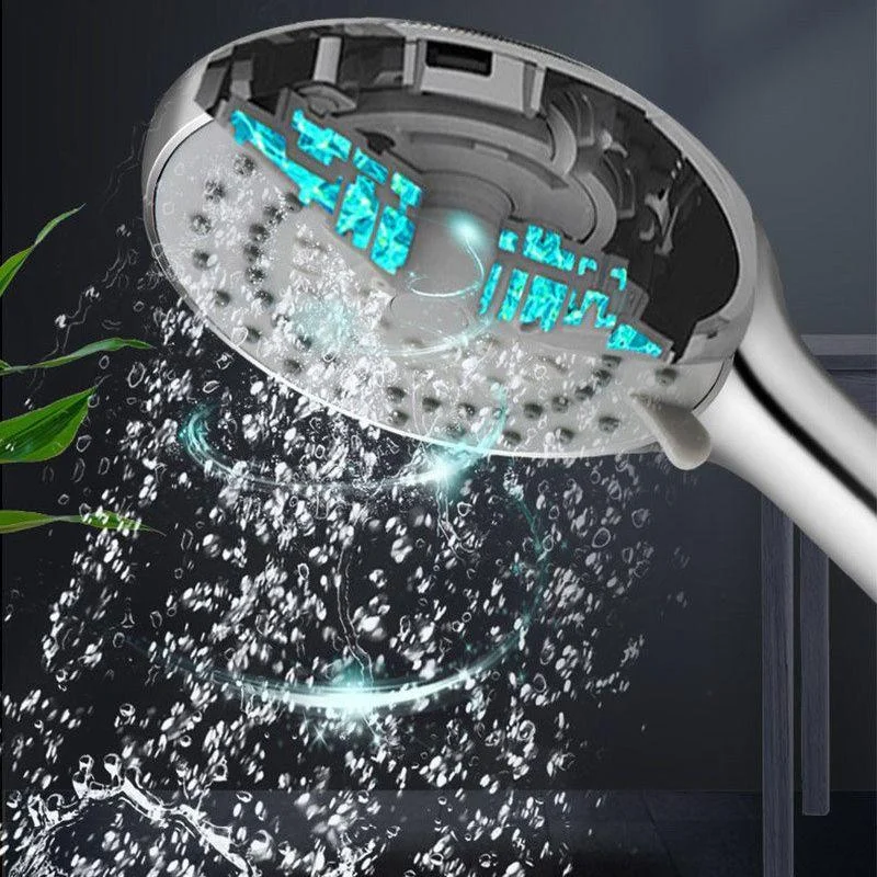 Modern Adjustable Hand Shower Chrome Round Handheld Shower Head -Bathlova