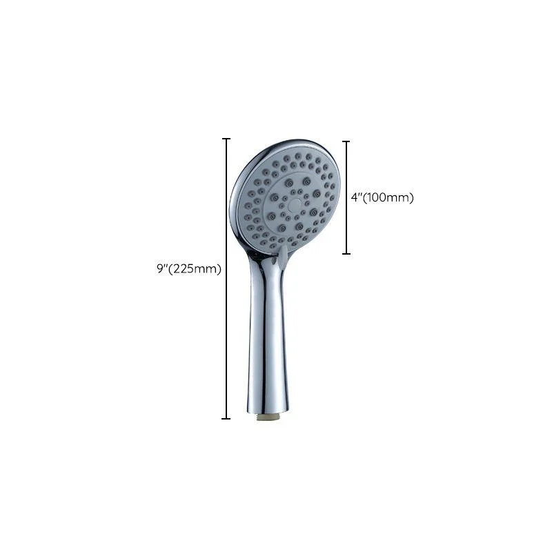 Modern Adjustable Shower Heads Round Metal Handheld Shower Head -Bathlova