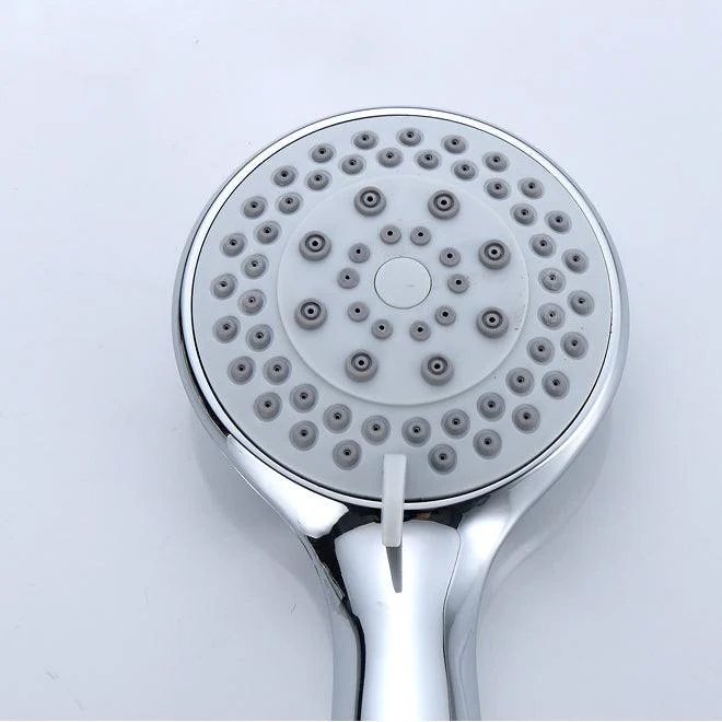 Modern Adjustable Shower Heads Round Metal Handheld Shower Head -Bathlova