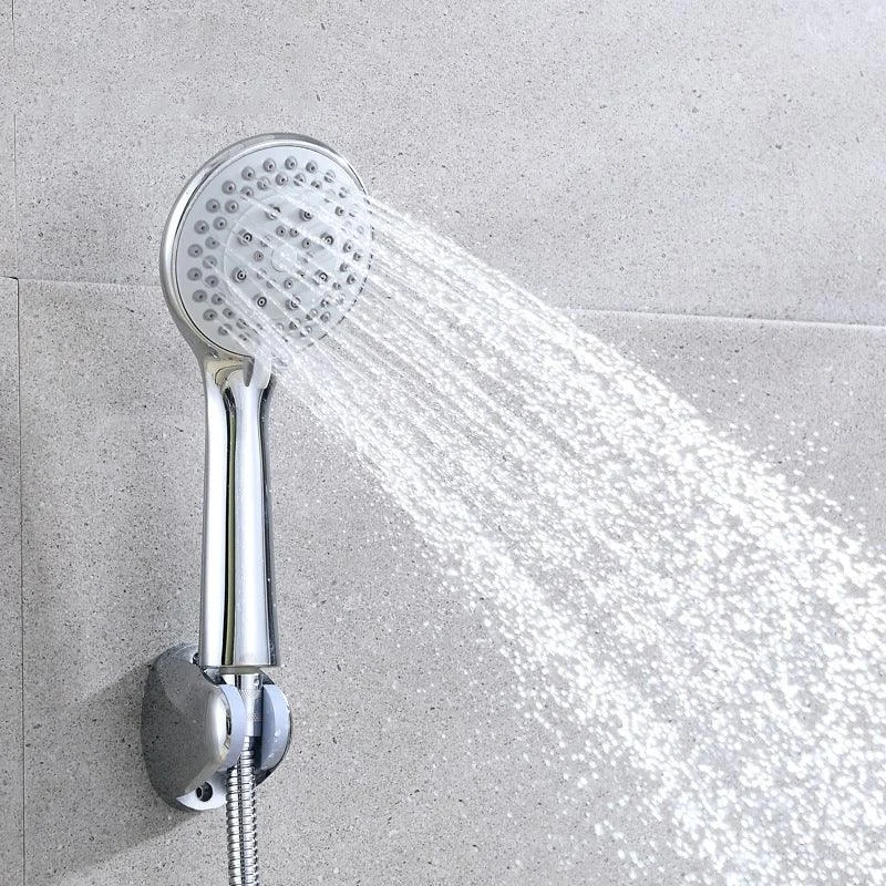 Modern Adjustable Shower Heads Round Metal Handheld Shower Head -Bathlova