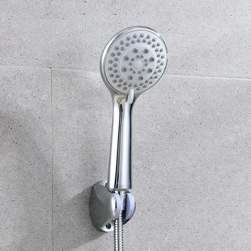 Modern Adjustable Shower Heads Round Metal Handheld Shower Head -Bathlova