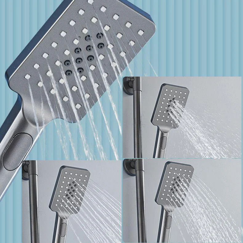 Modern Adjustable Shower Stainless Steel Shower Head Shower Tap on Wall -Bathlova