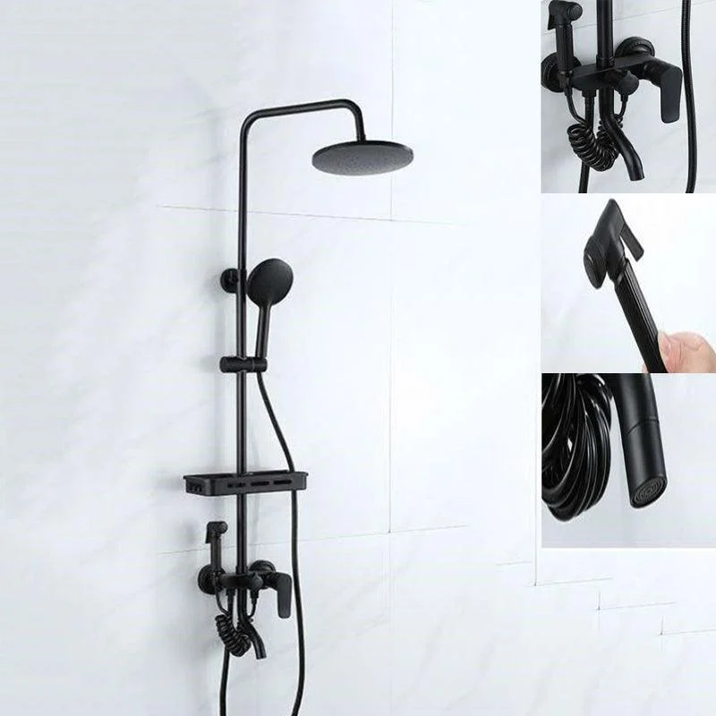 Modern Adjustable Swivel Shower Metal Shower Head Shower Tap on Wall -Bathlova