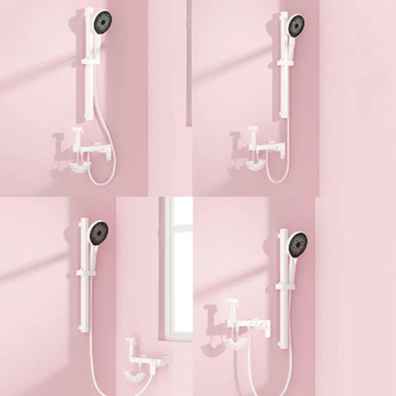 Modern Adjustable Water Flow Shower Tap Shower Hose Shower System on Wall -Bathlova