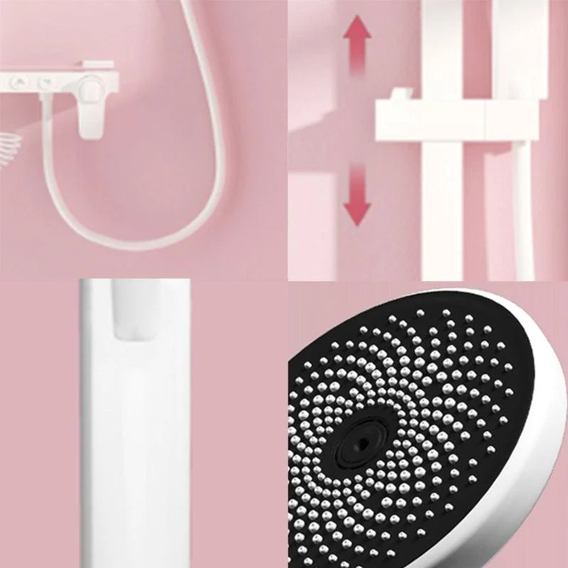 Modern Adjustable Water Flow Shower Tap Shower Hose Shower System on Wall -Bathlova