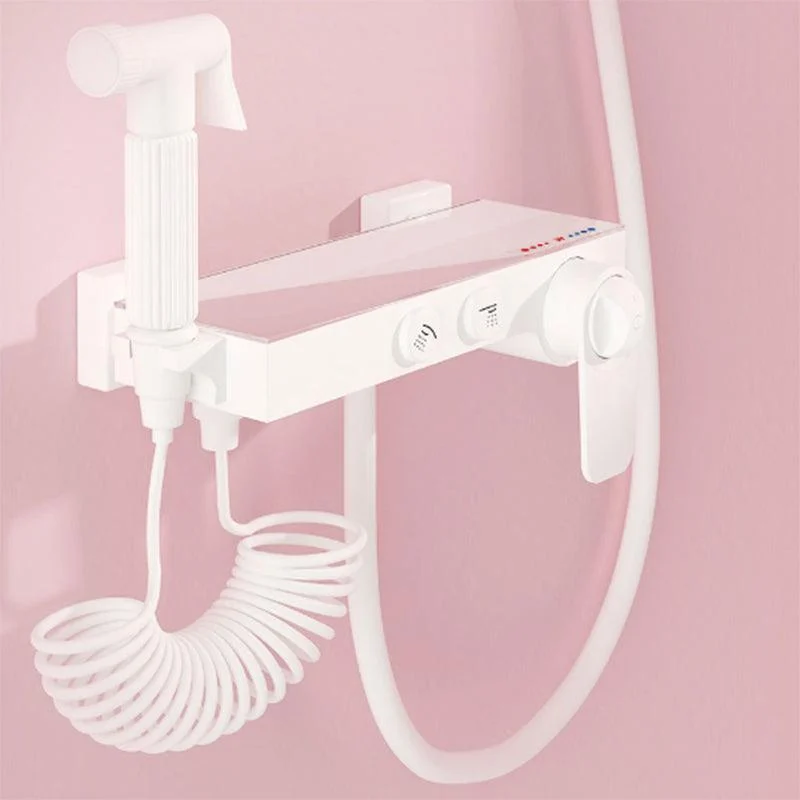 Modern Adjustable Water Flow Shower Tap Shower Hose Shower System on Wall -Bathlova