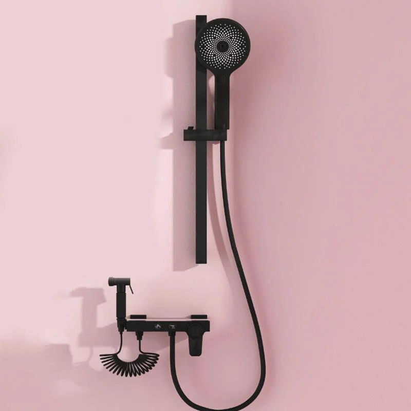 Modern Adjustable Water Flow Shower Tap Shower Hose Shower System on Wall -Bathlova