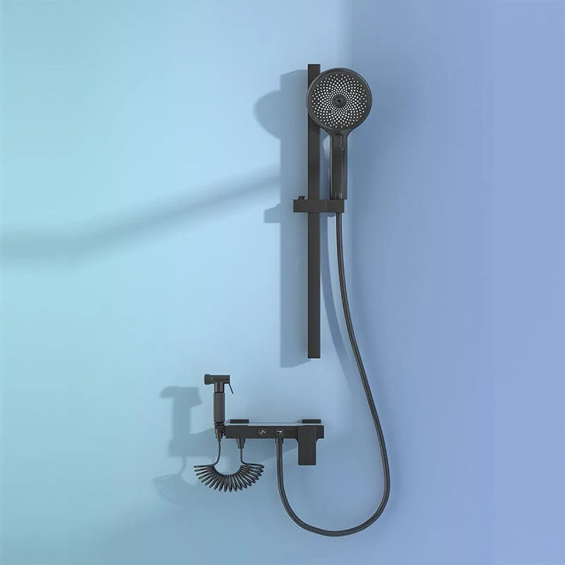 Modern Adjustable Water Flow Shower Tap Shower Hose Shower System on Wall -Bathlova