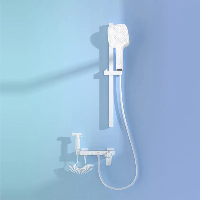 Modern Adjustable Water Flow Shower Tap Shower Hose Shower System on Wall -Bathlova