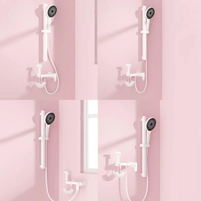 Modern Adjustable Water Flow Shower Tap Shower Hose Shower System on Wall -Bathlova