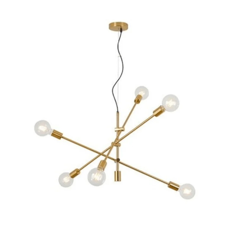 Modern Angled Multi-Bulb Pendant Light Fixture -Bathlova