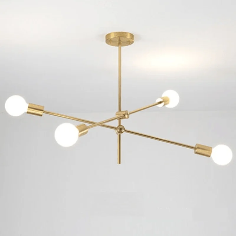 Modern Angled Multi-Bulb Pendant Light Fixture -Bathlova