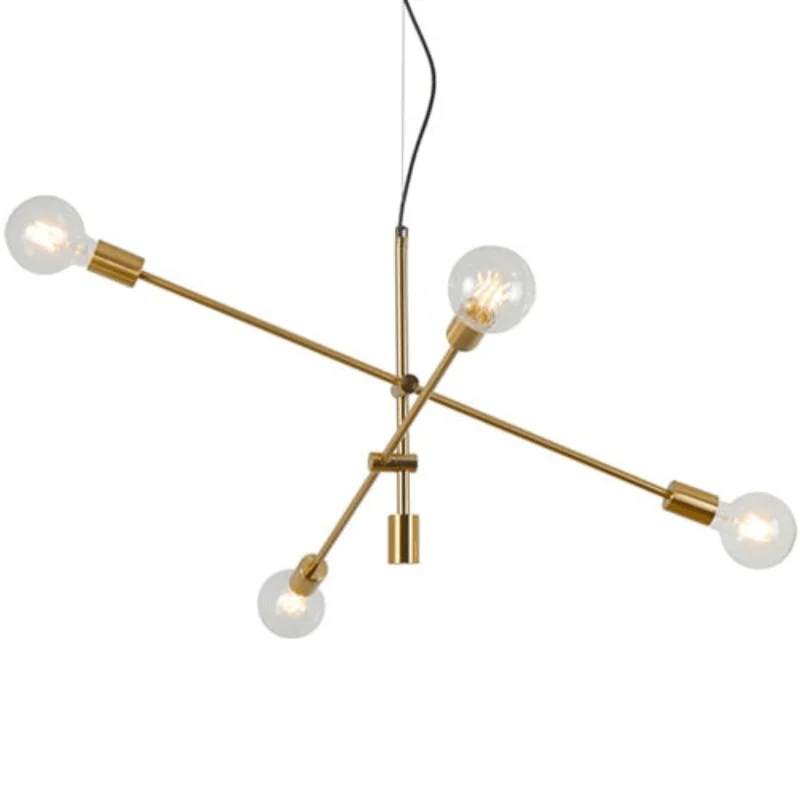 Modern Angled Multi-Bulb Pendant Light Fixture -Bathlova