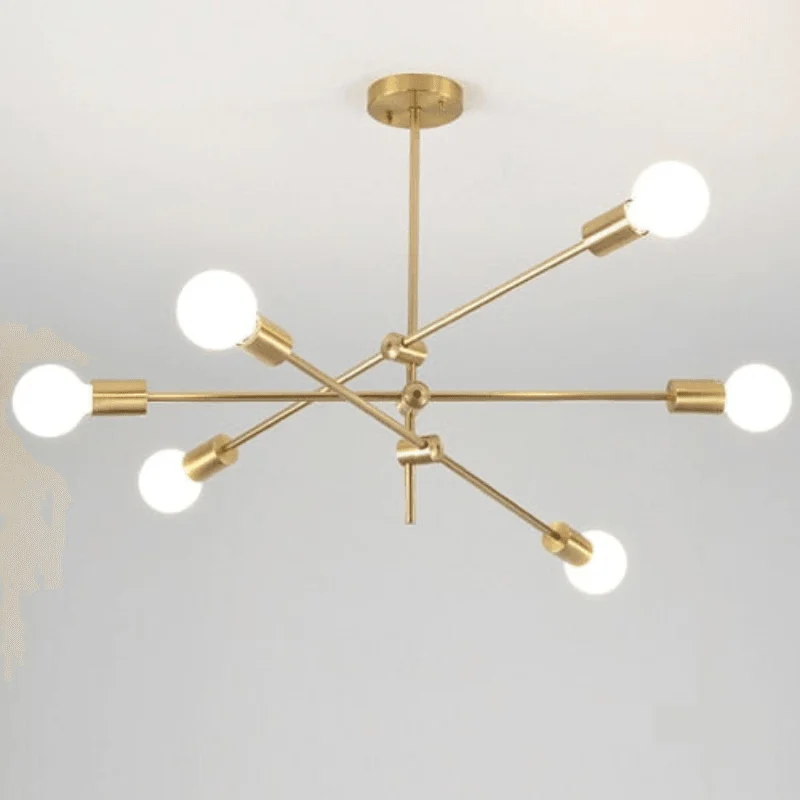 Modern Angled Multi-Bulb Pendant Light Fixture -Bathlova