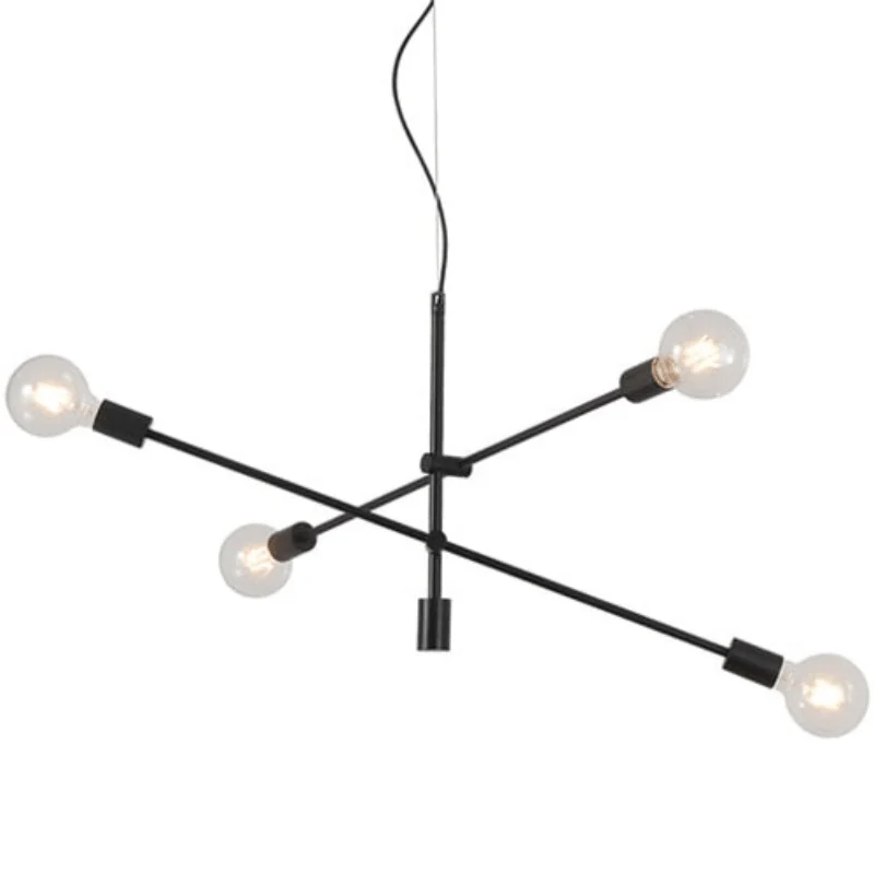 Modern Angled Multi-Bulb Pendant Light Fixture -Bathlova