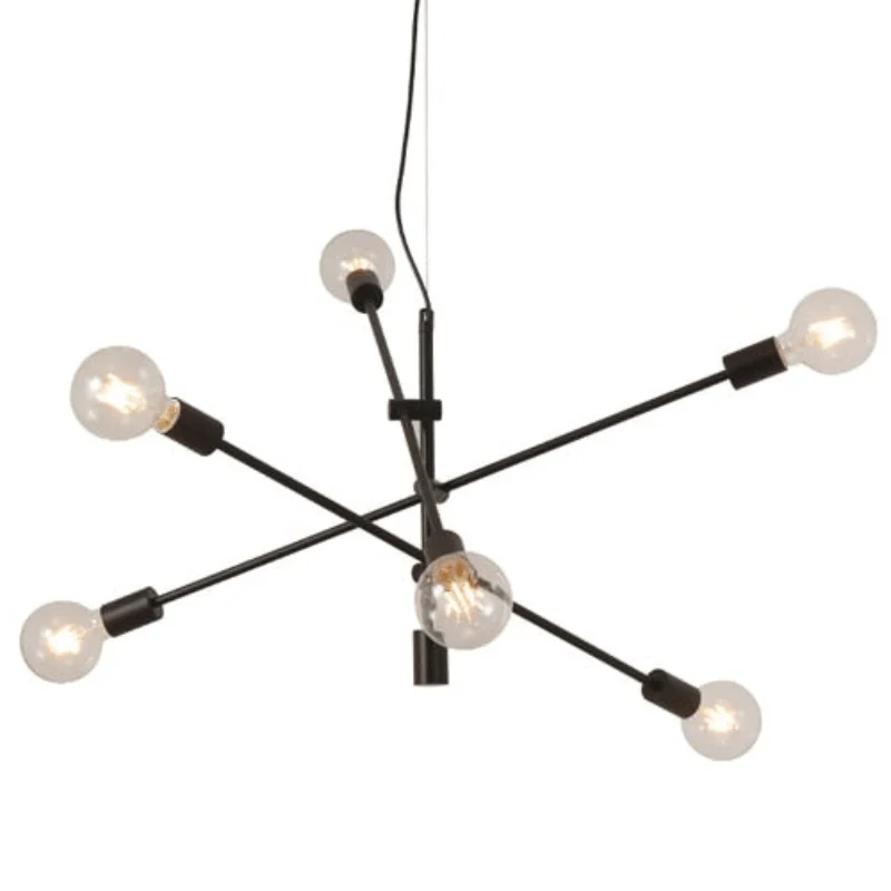 Modern Angled Multi-Bulb Pendant Light Fixture -Bathlova