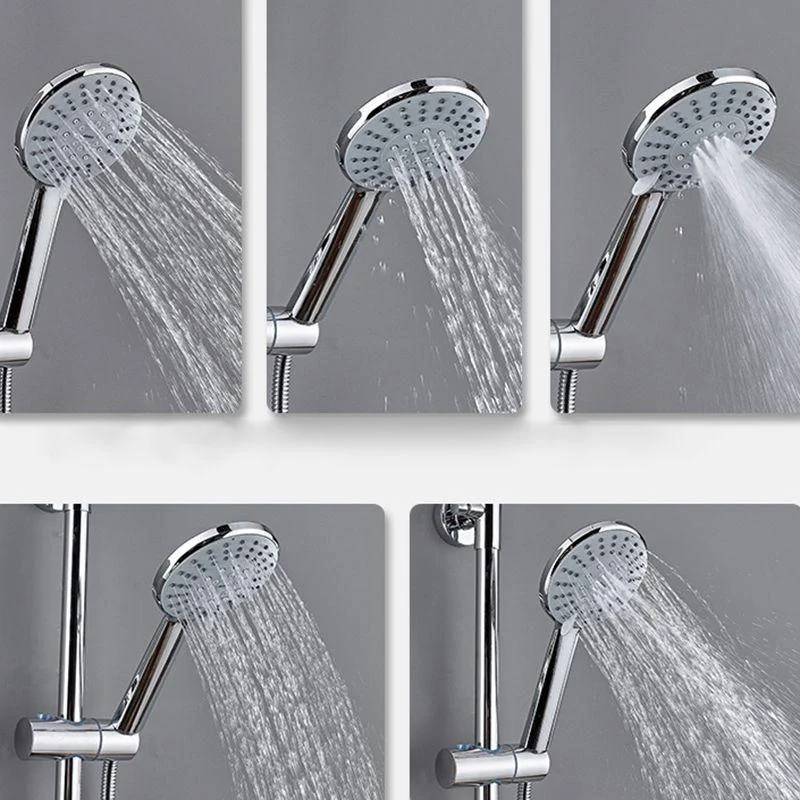 Modern Arm Swivel Shower Metal Shower Head Shower Tap On Wall -Bathlova