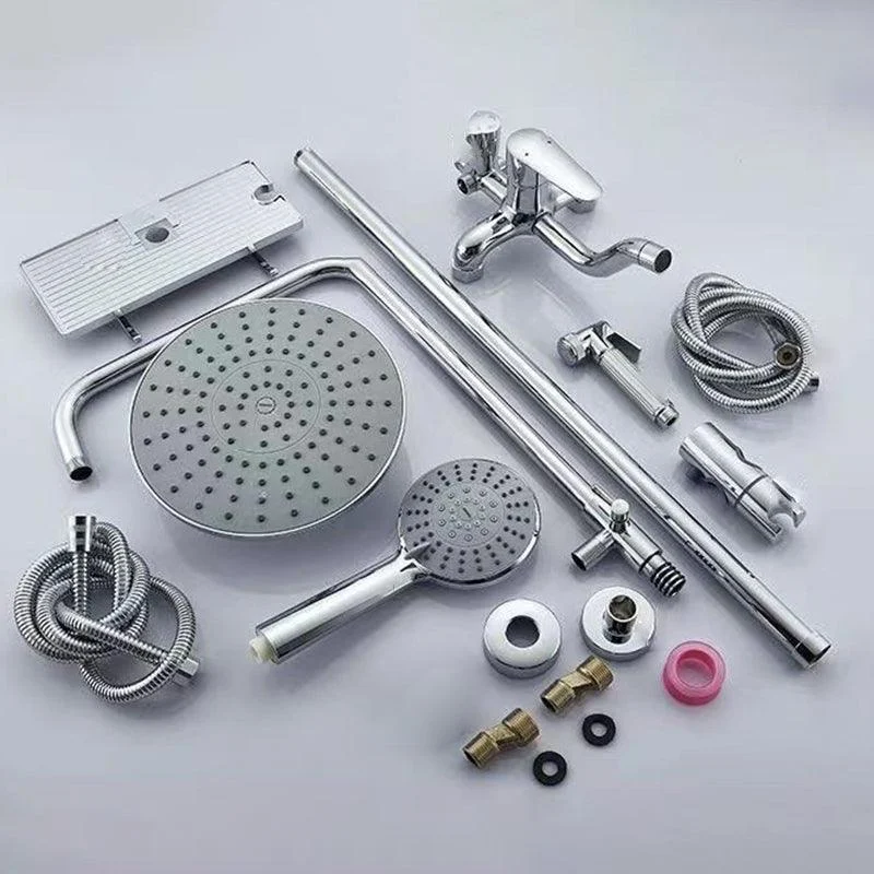 Modern Arm Swivel Shower Metal Shower Head Shower Tap On Wall -Bathlova