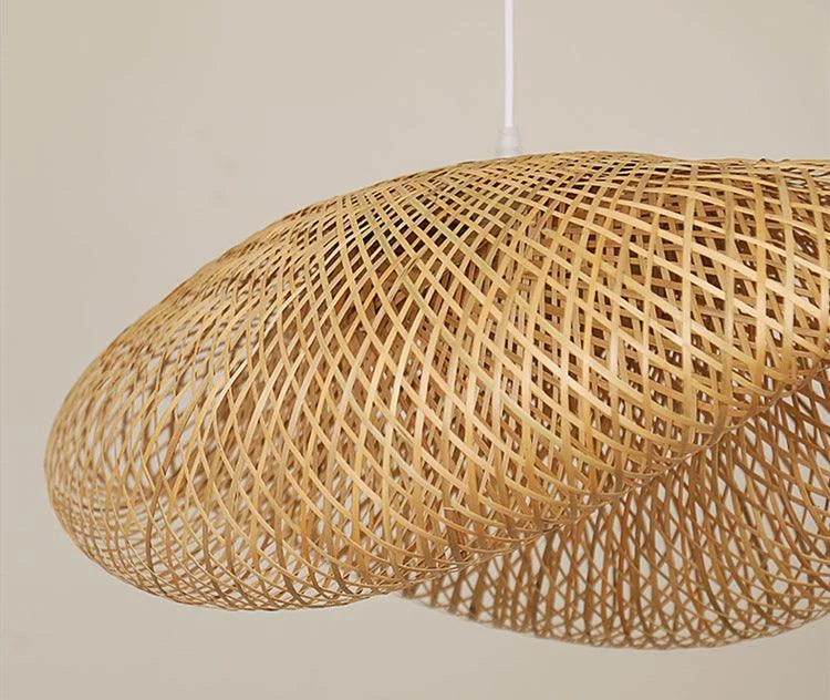 Modern Bamboo Woven Pendant Light -Bathlova