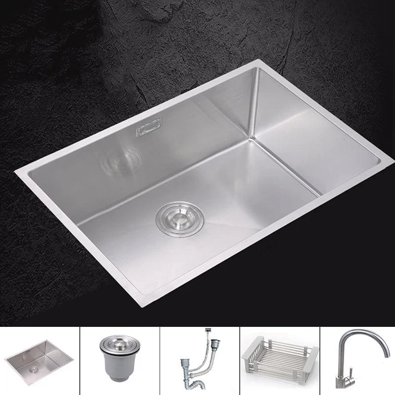 Modern Bar Prep Sink Stainless Steel Tap and Drain Assembly Kitchen Sink -Bathlova