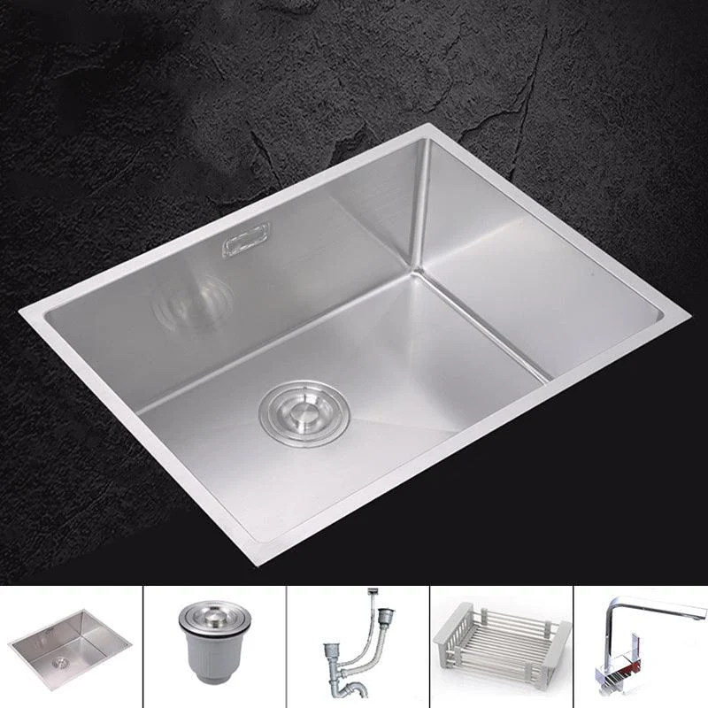 Modern Bar Prep Sink Stainless Steel Tap and Drain Assembly Kitchen Sink -Bathlova