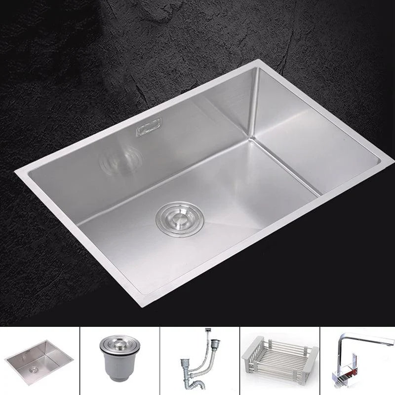 Modern Bar Prep Sink Stainless Steel Tap and Drain Assembly Kitchen Sink -Bathlova