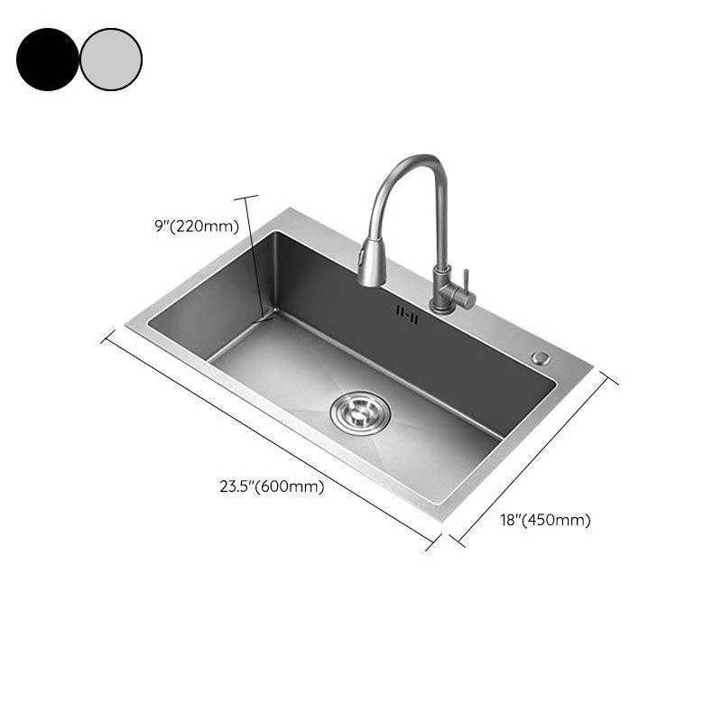 Modern Bar Sink Stainless Steel with Tap and Soap Dispenser Kitchen Sink -Bathlova