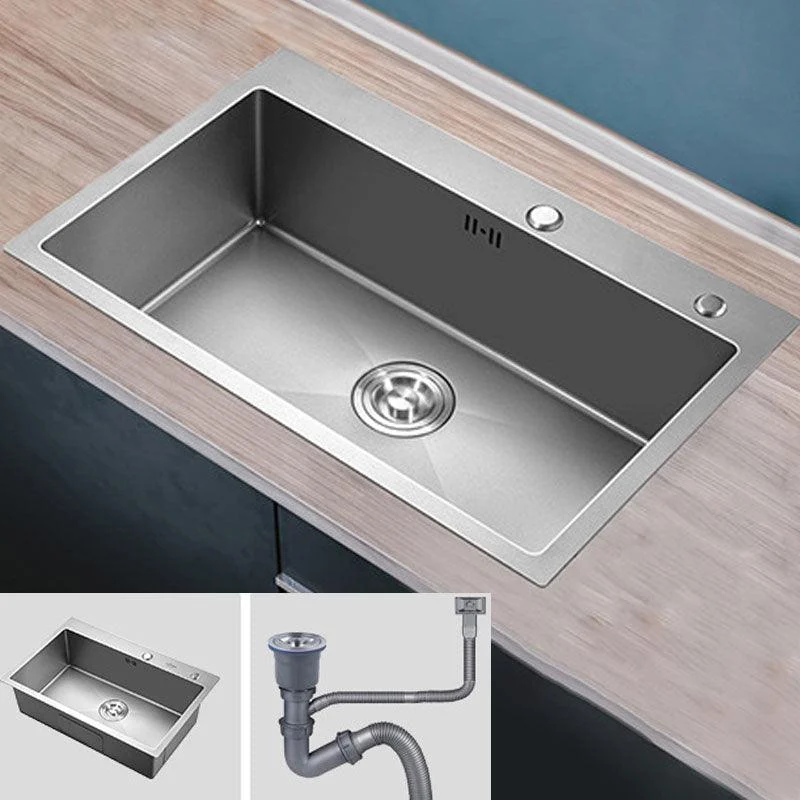 Modern Bar Sink Stainless Steel with Tap and Soap Dispenser Kitchen Sink -Bathlova