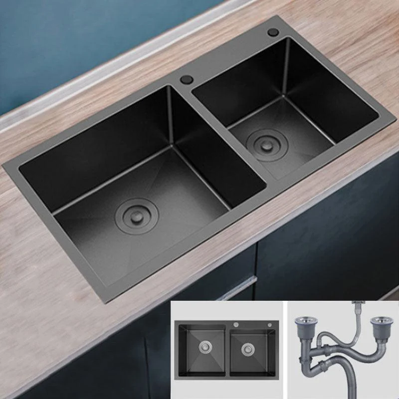 Modern Bar Sink Stainless Steel with Tap and Soap Dispenser Kitchen Sink -Bathlova