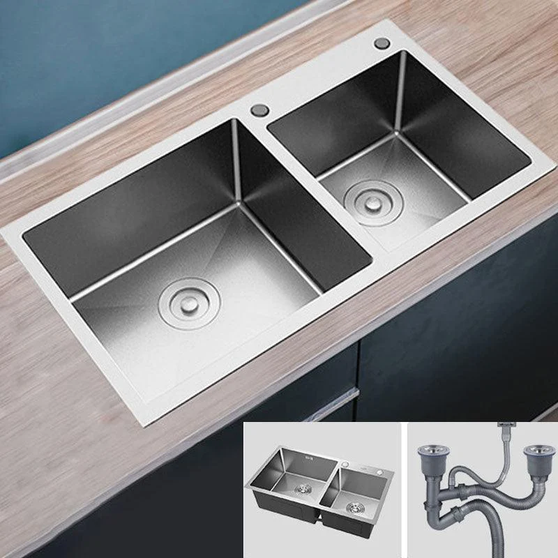 Modern Bar Sink Stainless Steel with Tap and Soap Dispenser Kitchen Sink -Bathlova