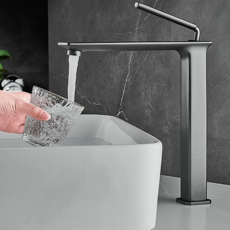 Modern Basin Lavatory Tap Single Handle Low Arc Bathroom Tap -Bathlova