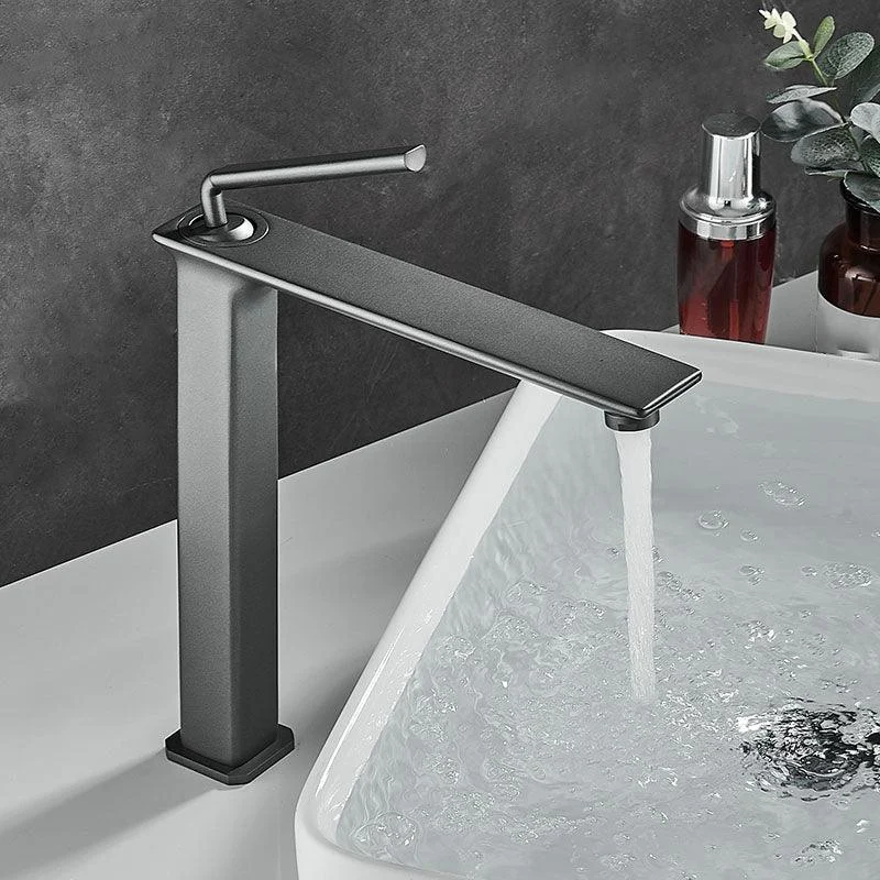 Modern Basin Lavatory Tap Single Handle Low Arc Bathroom Tap -Bathlova