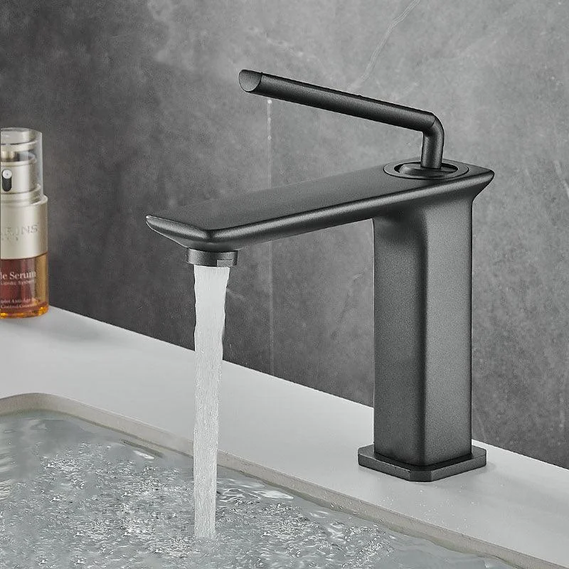 Modern Basin Lavatory Tap Single Handle Low Arc Bathroom Tap -Bathlova