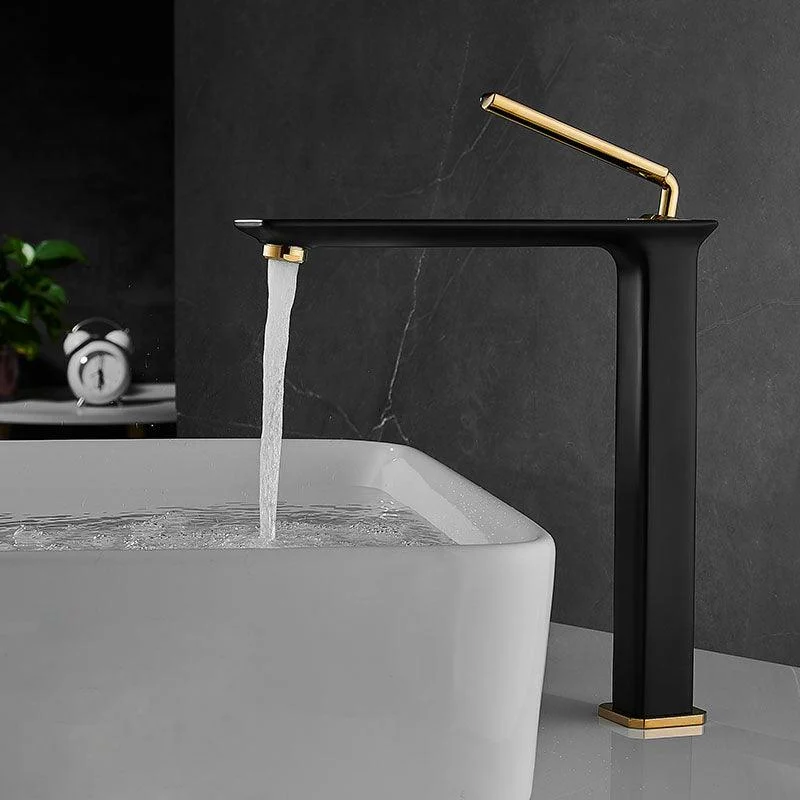 Modern Basin Lavatory Tap Single Handle Low Arc Bathroom Tap -Bathlova