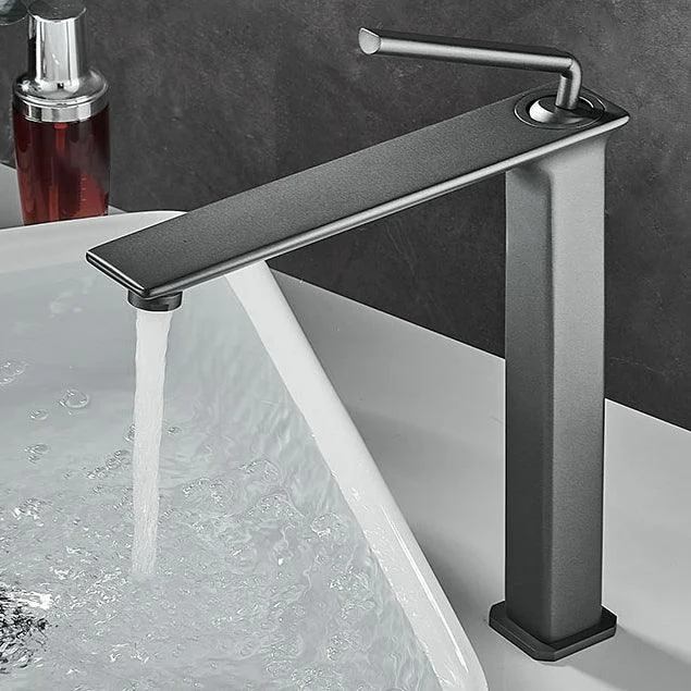 Modern Basin Lavatory Tap Single Handle Low Arc Bathroom Tap -Bathlova