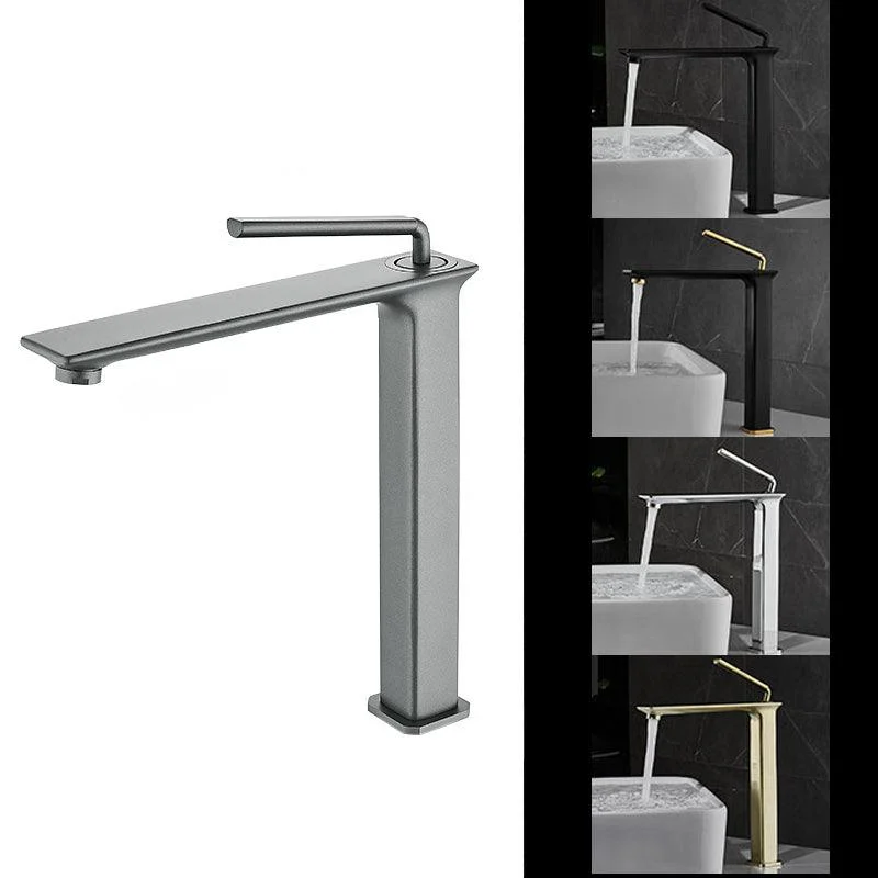 Modern Basin Lavatory Tap Single Handle Low Arc Bathroom Tap -Bathlova