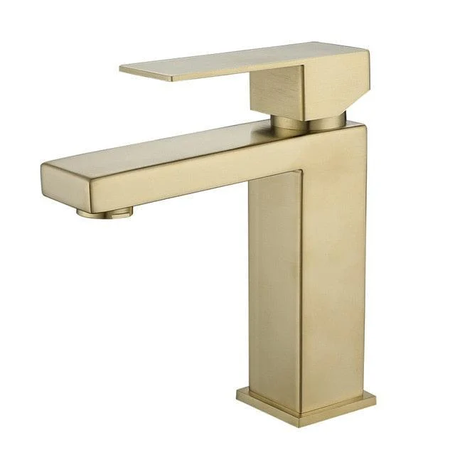 Modern Basin Tap Stainless Steel Deck Mounted Basin Sink Tap -Bathlova