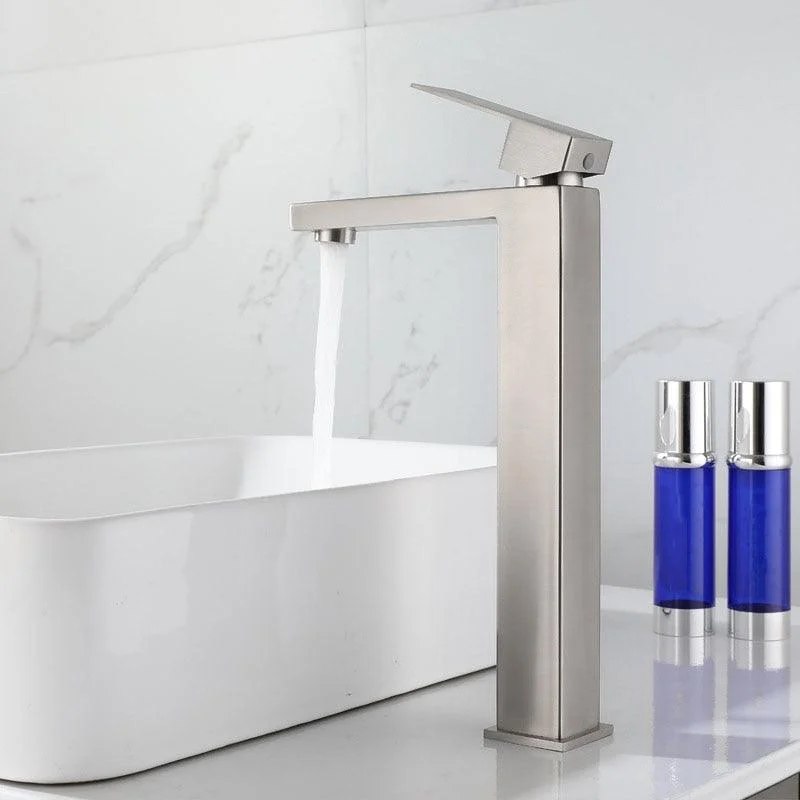 Modern Basin Tap Stainless Steel Deck Mounted Basin Sink Tap -Bathlova