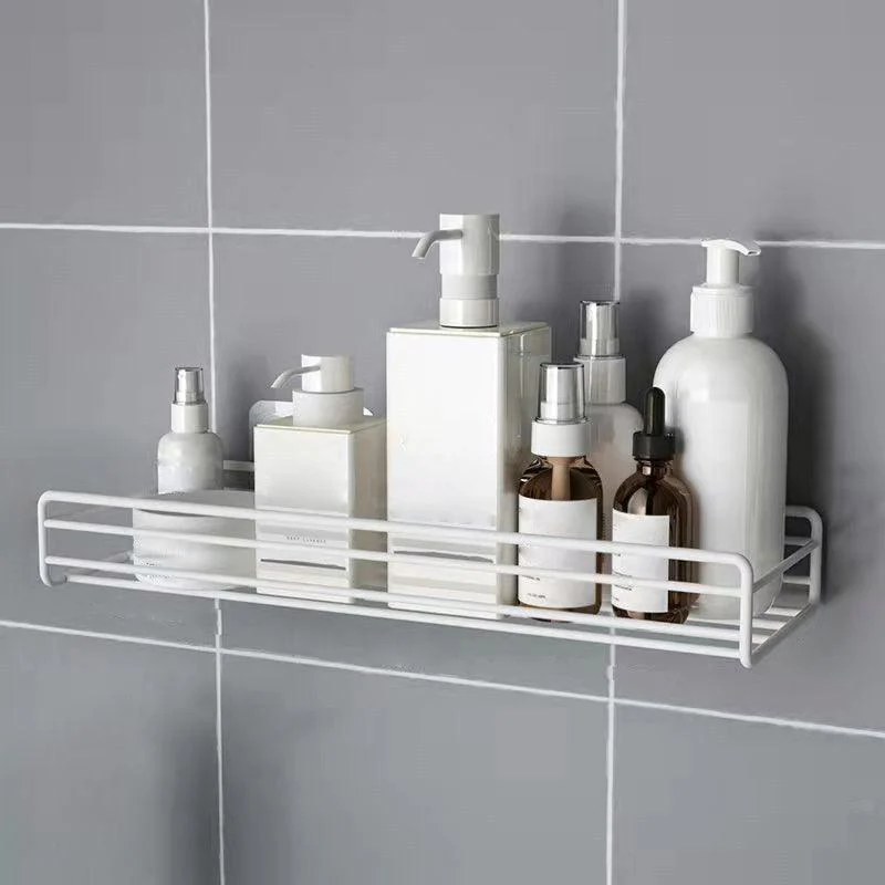 Modern Bath Hardware Set Adhesive Mount Bathroom Hardware Set with Bath Shelf -Bathlova