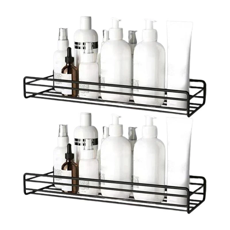 Modern Bath Hardware Set Adhesive Mount Bathroom Hardware Set with Bath Shelf -Bathlova