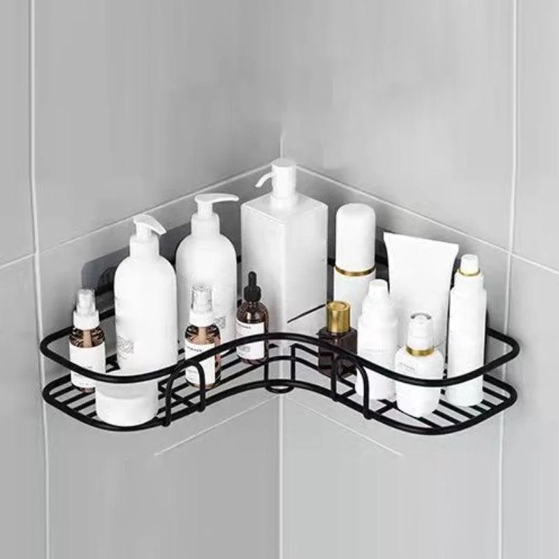 Modern Bath Hardware Set Adhesive Mount Bathroom Hardware Set with Bath Shelf -Bathlova